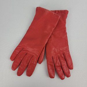 Red Leather Gloves